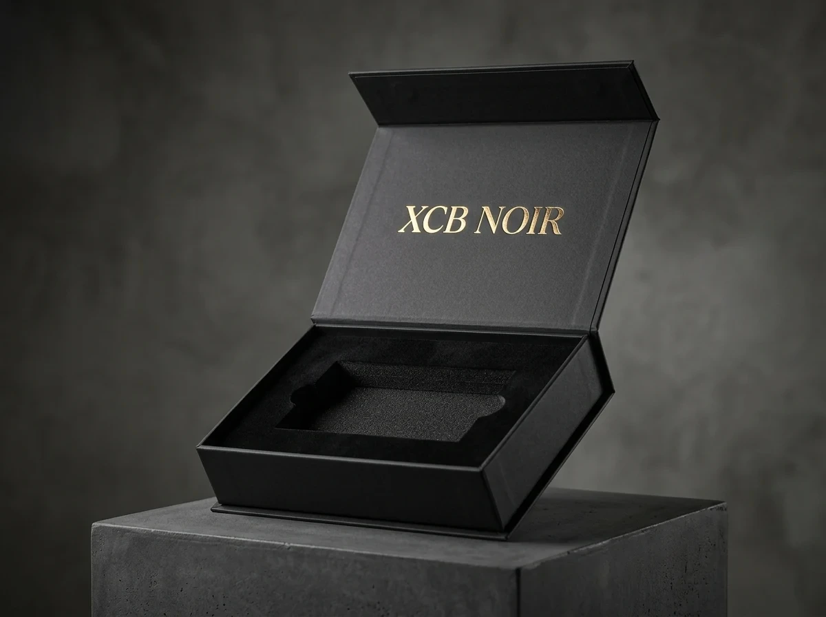 Matte Black Lid & Base Rigid Box - XCB Packaging Wholesale 100 MOQ