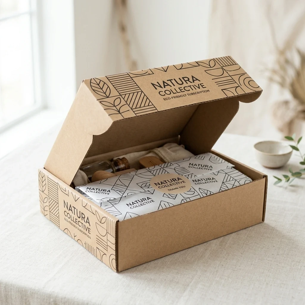 Natural Eco-Kraft Corrugated Mailer - XCB Packaging Wholesale 100 MOQ