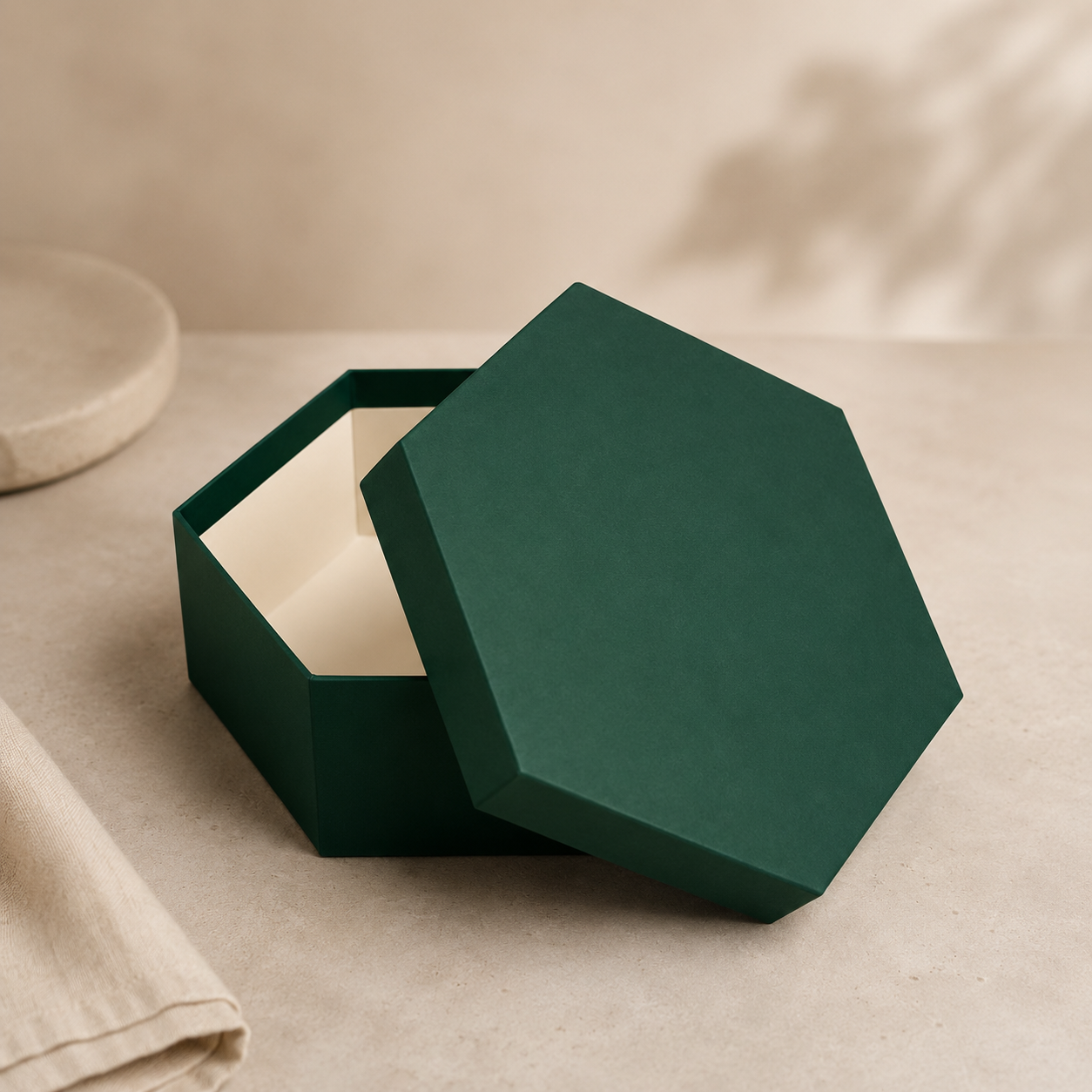 Hexagon 6-Side Box Dieline - XCB Packaging Wholesale 100 MOQ